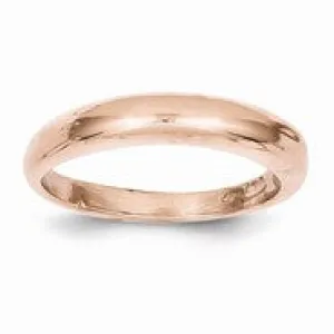 14k Rose Gold Polished Band Ring