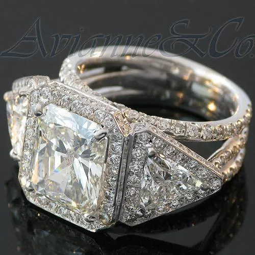 14K White Gold Custom Diamond Engagement Ring