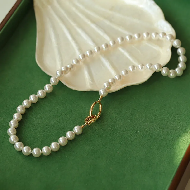 8mm Pearl Beads Necklace