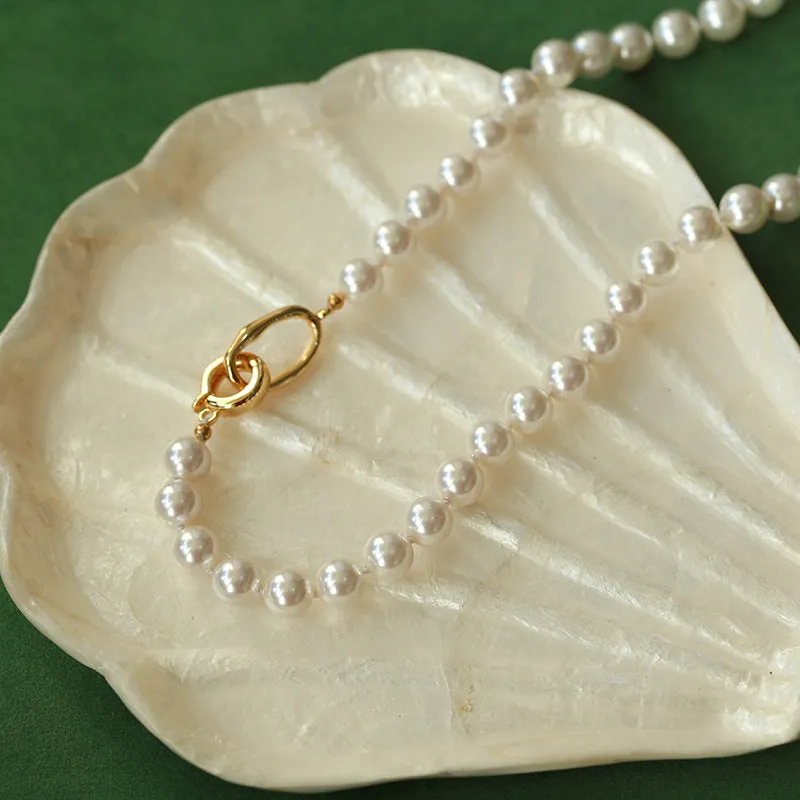 8mm Pearl Beads Necklace