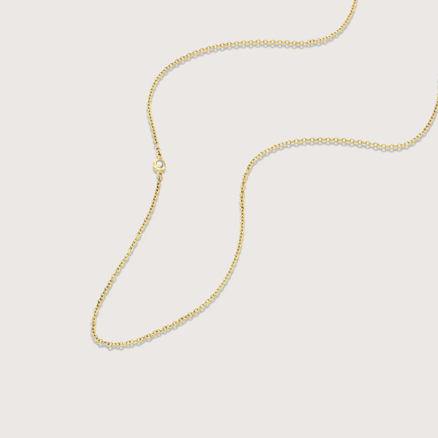 Alexis gold Necklace with White Diamond