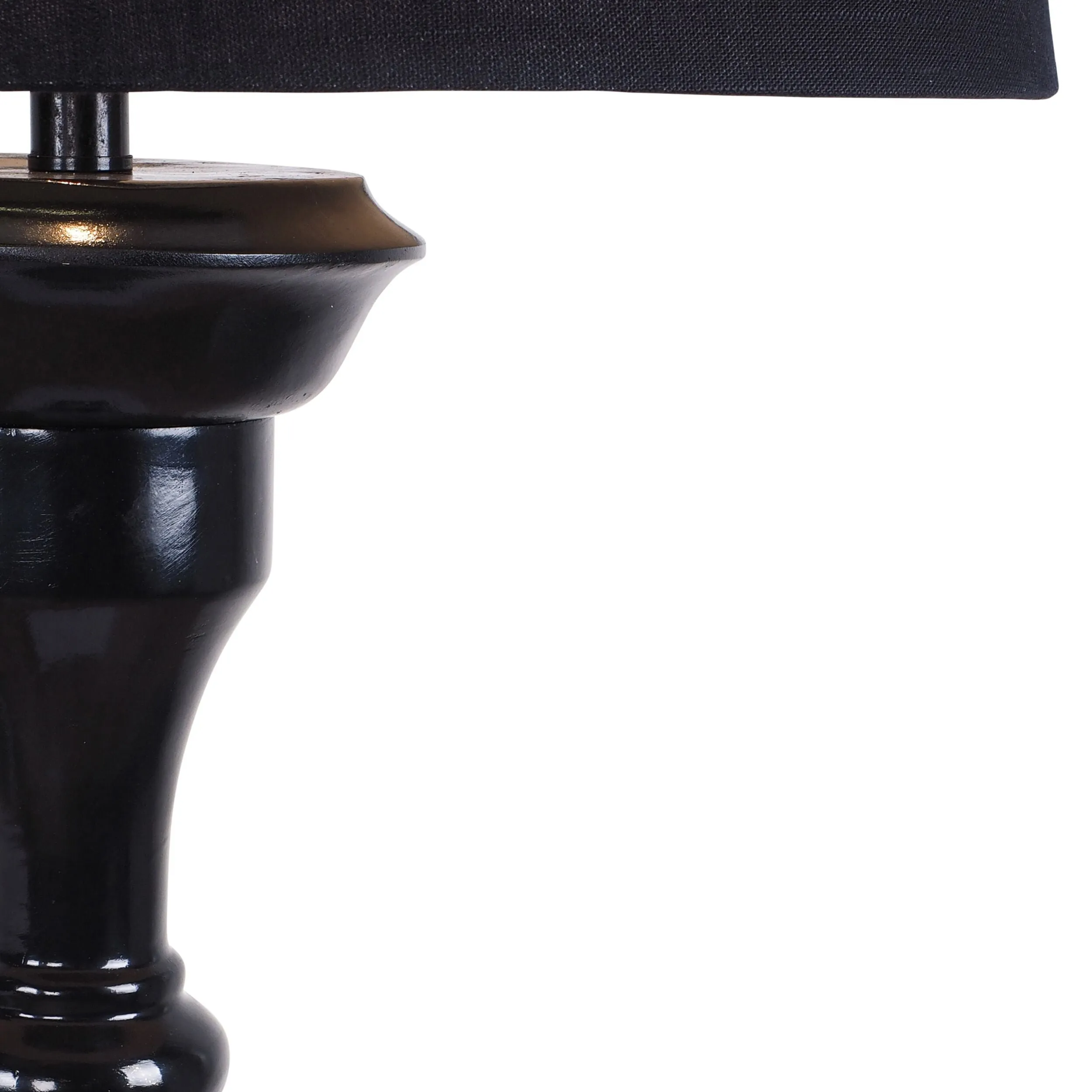 Antique Black Floor Lamp 160cm