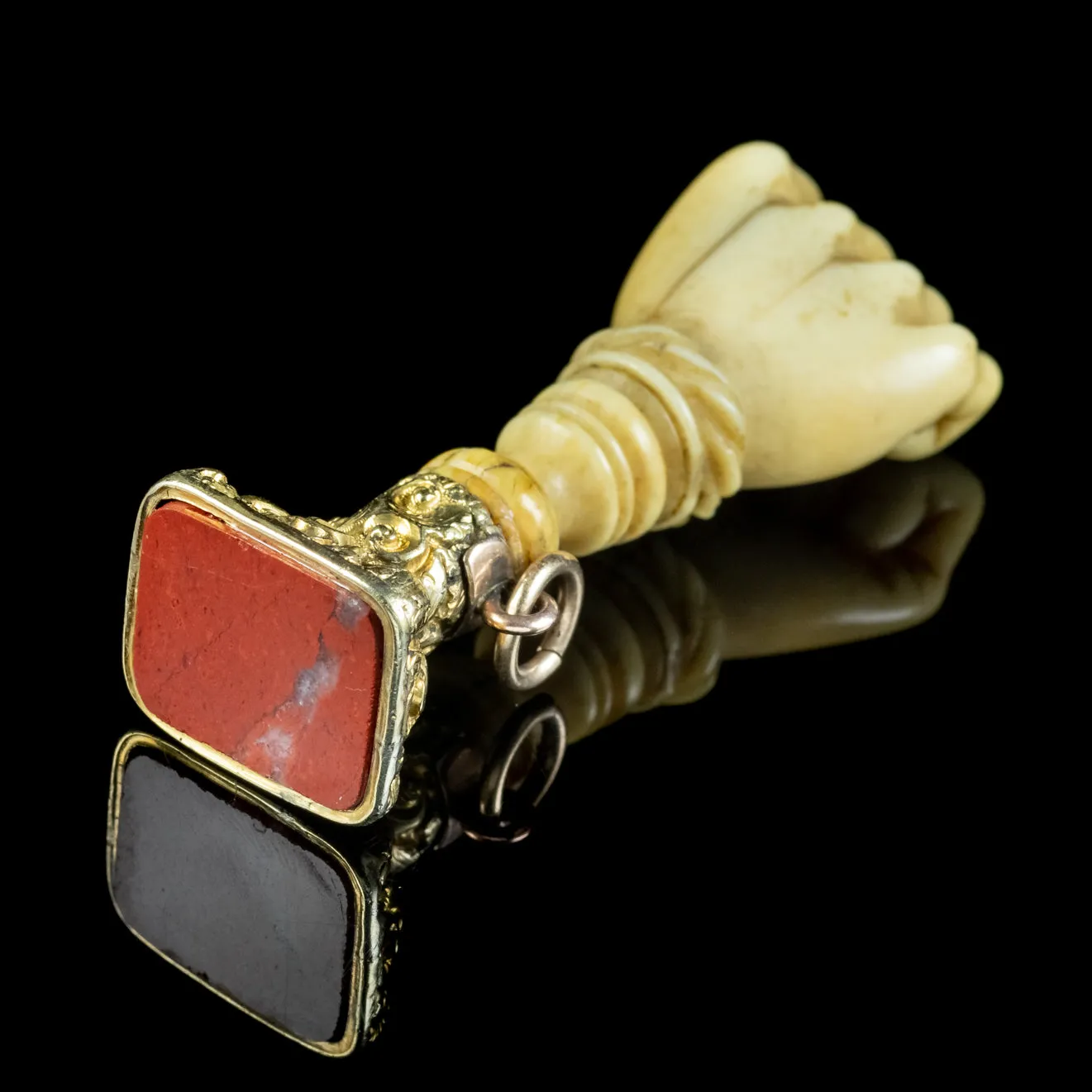 Antique Georgian Hand Pendant Agate Seal Circa 1820