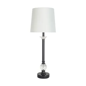 Astoria Crystal Glass Marble Table Lamp 73cm