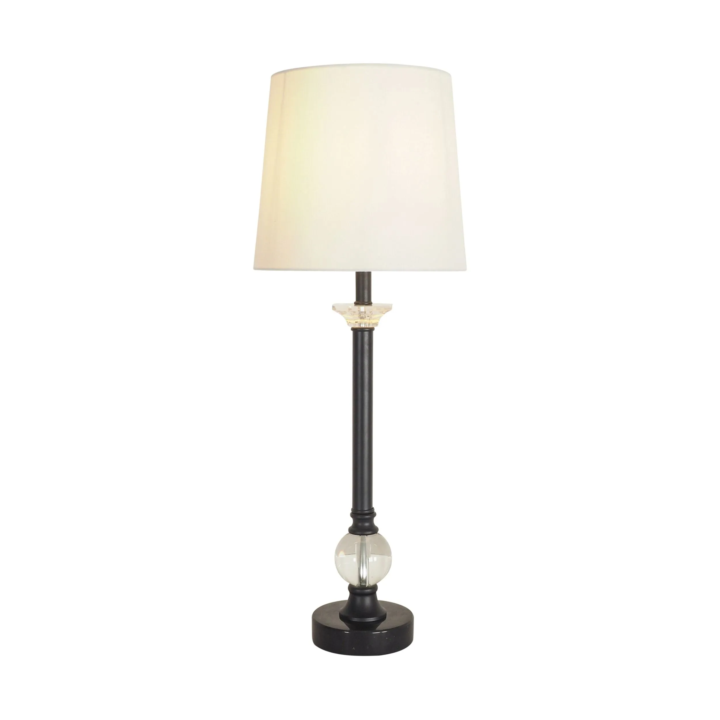 Astoria Crystal Glass Marble Table Lamp 73cm