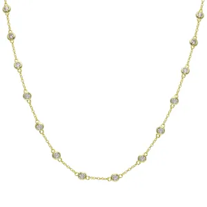 Bezel Strand Necklace