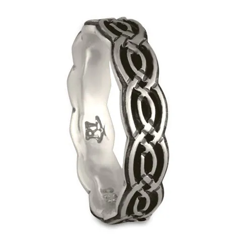 Borderless Laura Wedding Ring in Sterling Silver