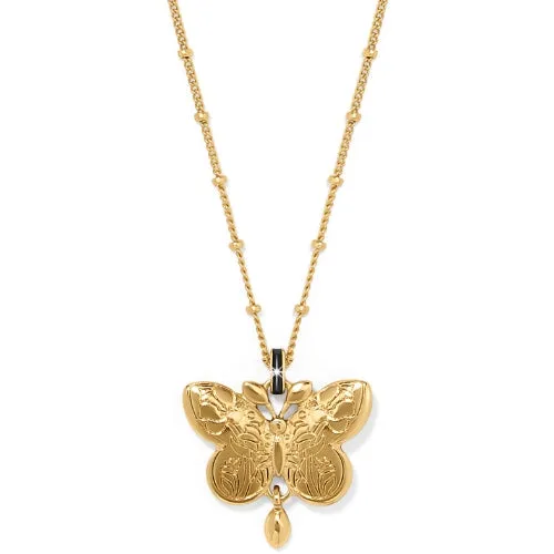 Botanique Butterfly Gold Pendantt Necklace