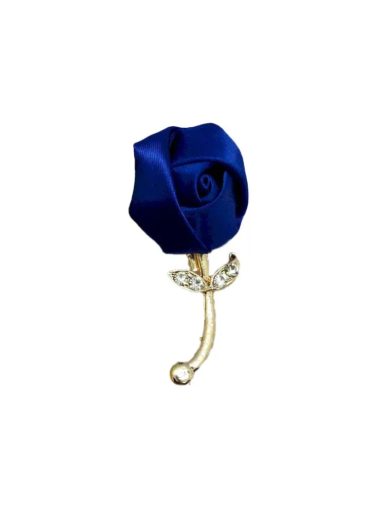 Bright Blue Flower Designer Brooch