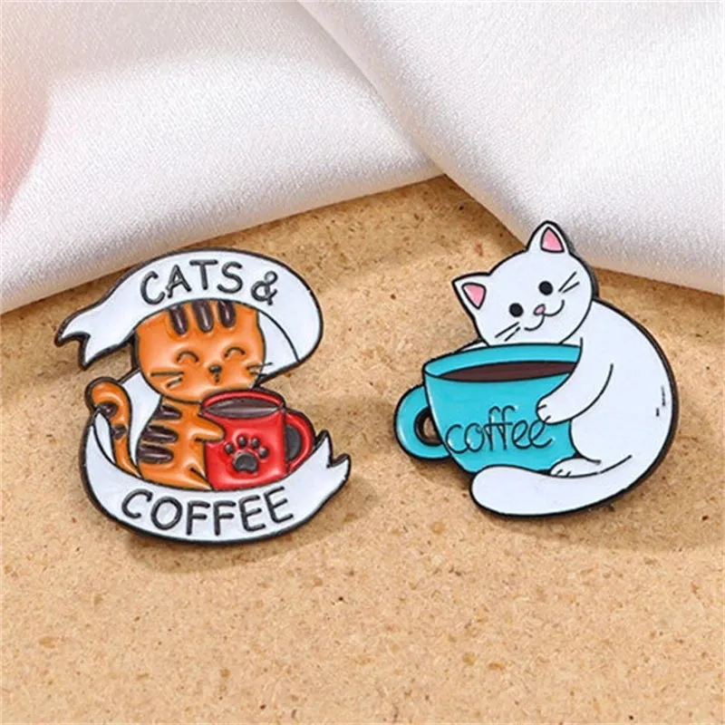 Cartoon Style Cute Cat Alloy Women's Brooches