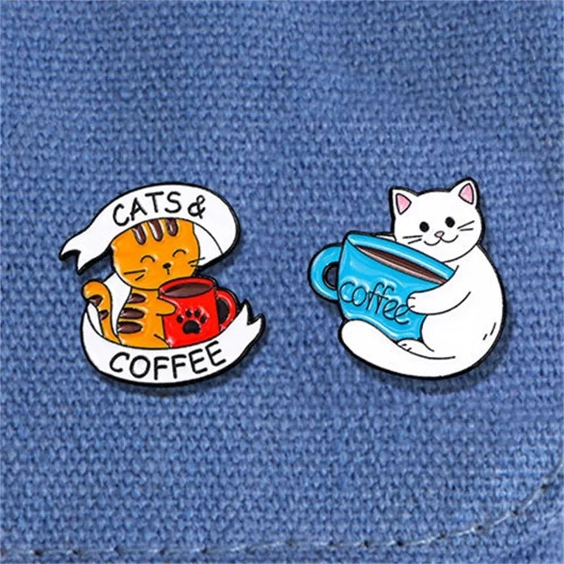 Cartoon Style Cute Cat Alloy Women's Brooches