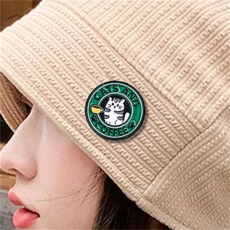 Cartoon Style Cute Cat Alloy Women's Brooches