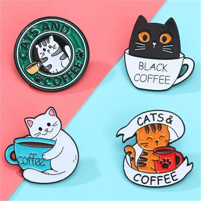 Cartoon Style Cute Cat Alloy Women's Brooches