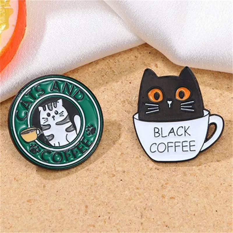 Cartoon Style Cute Cat Alloy Women's Brooches