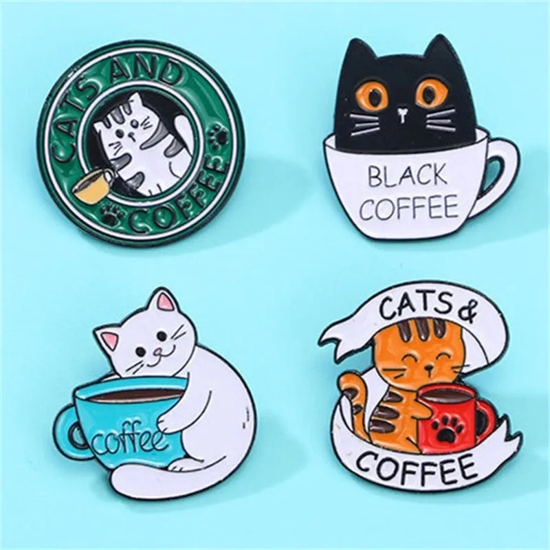 Cartoon Style Cute Cat Alloy Women's Brooches