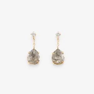 CE7-OOAK | 1.78 Carat One-of-a-Kind Diamond Slice Earrings