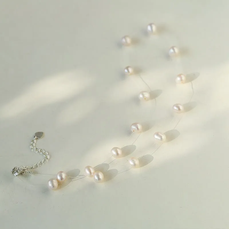 Celestial Dreams Single-layer Freshwater Pearl Necklace