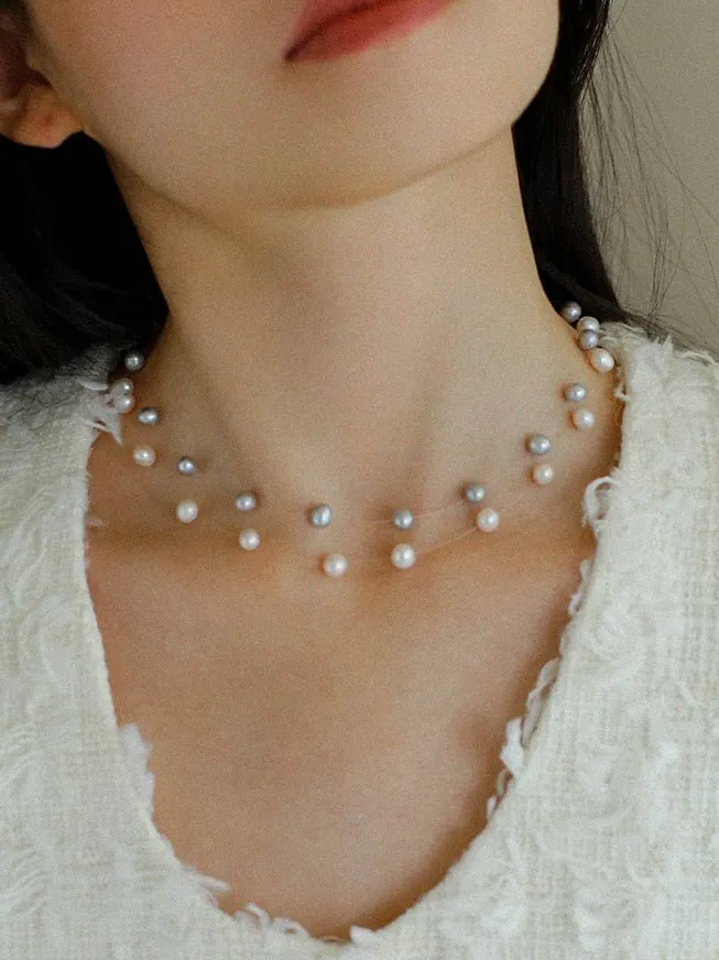 Celestial Dreams Single-layer Freshwater Pearl Necklace