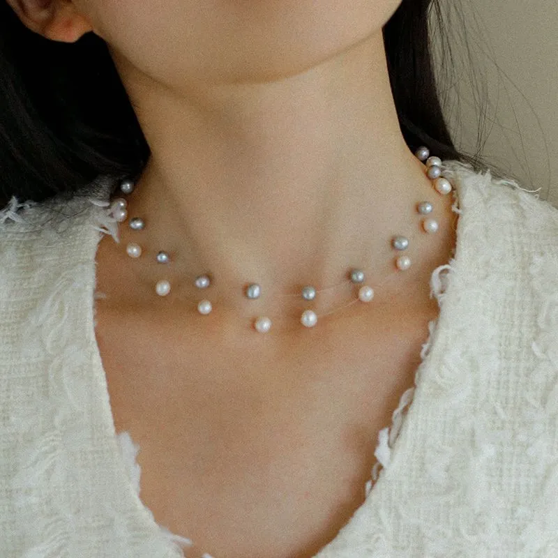 Celestial Dreams Single-layer Freshwater Pearl Necklace