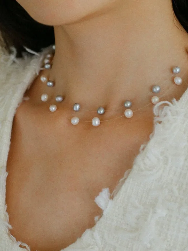 Celestial Dreams Single-layer Freshwater Pearl Necklace