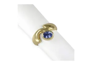 Ceylonese Sapphire Ring, Yellow Gold