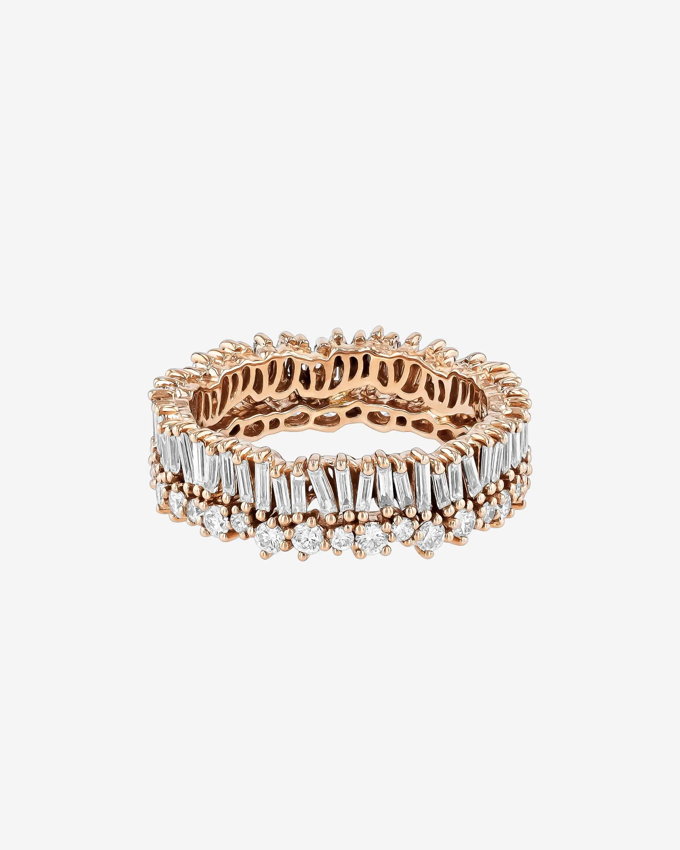 Classic Diamond Short Stack Eternity Band