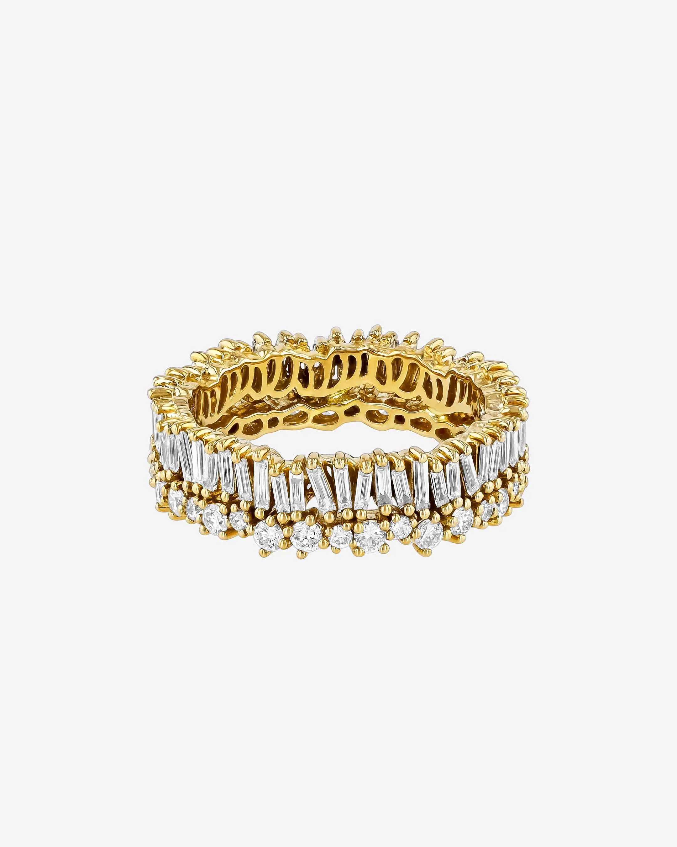 Classic Diamond Short Stack Eternity Band