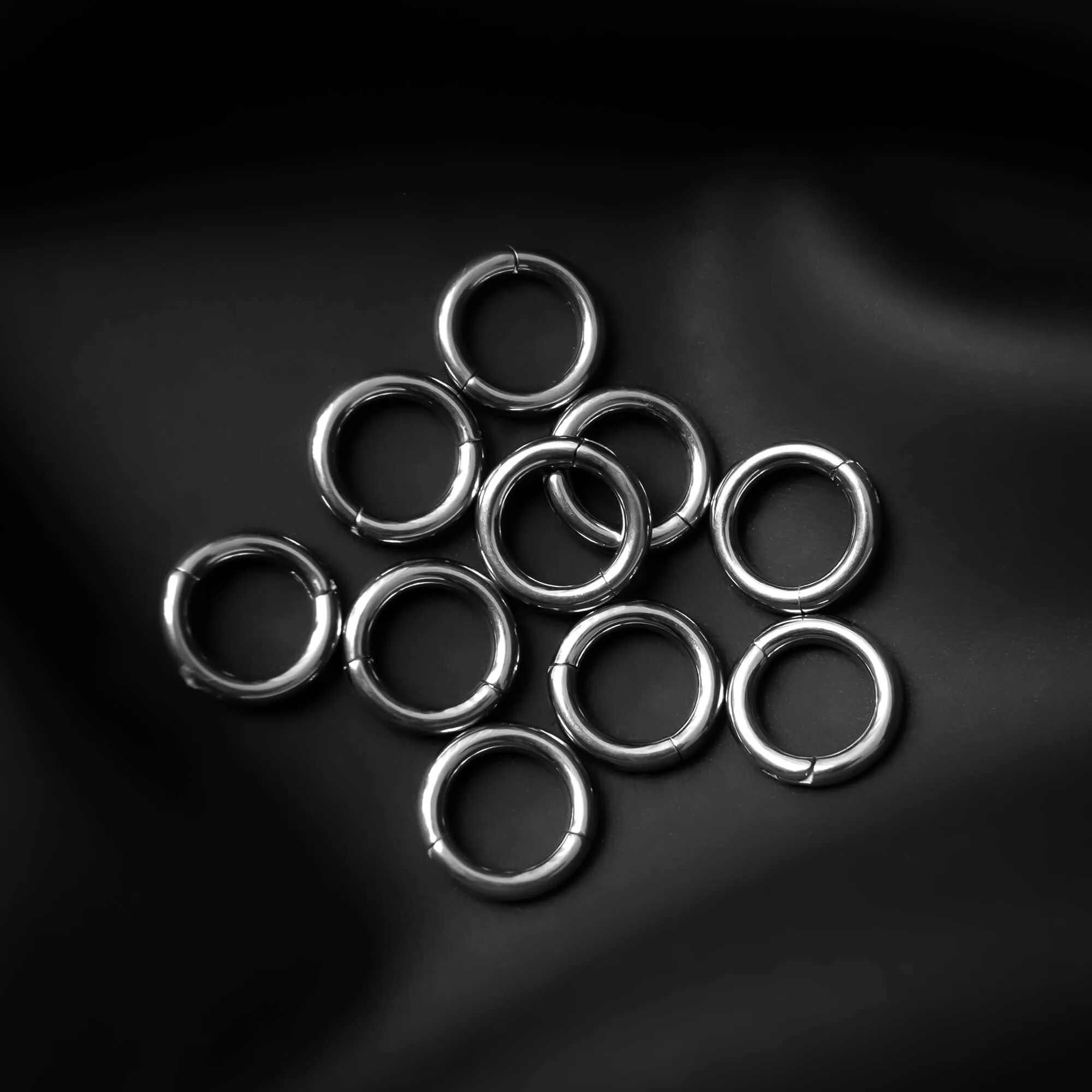 Classic Ring Stack in Titanium