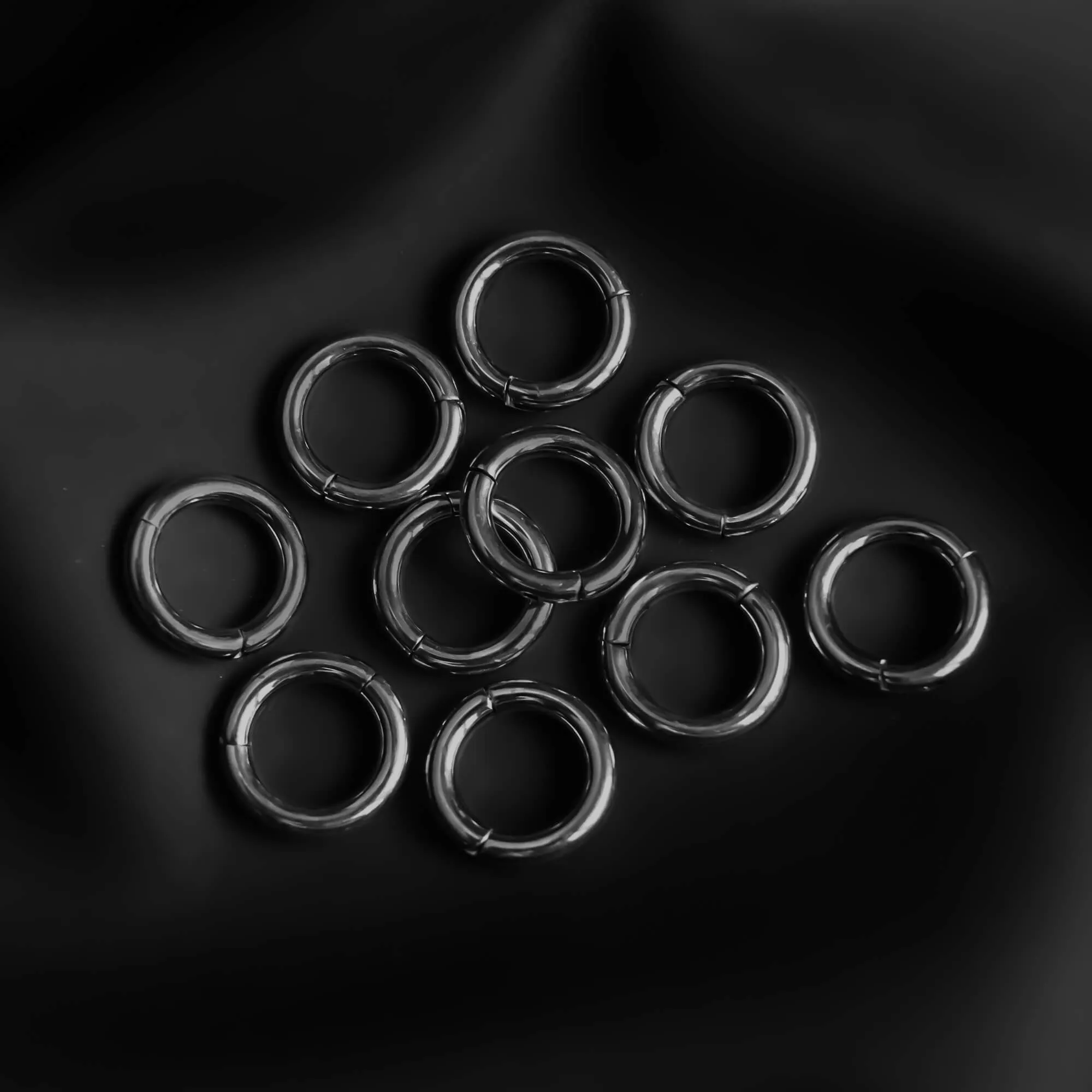 Classic Ring Stack in Titanium