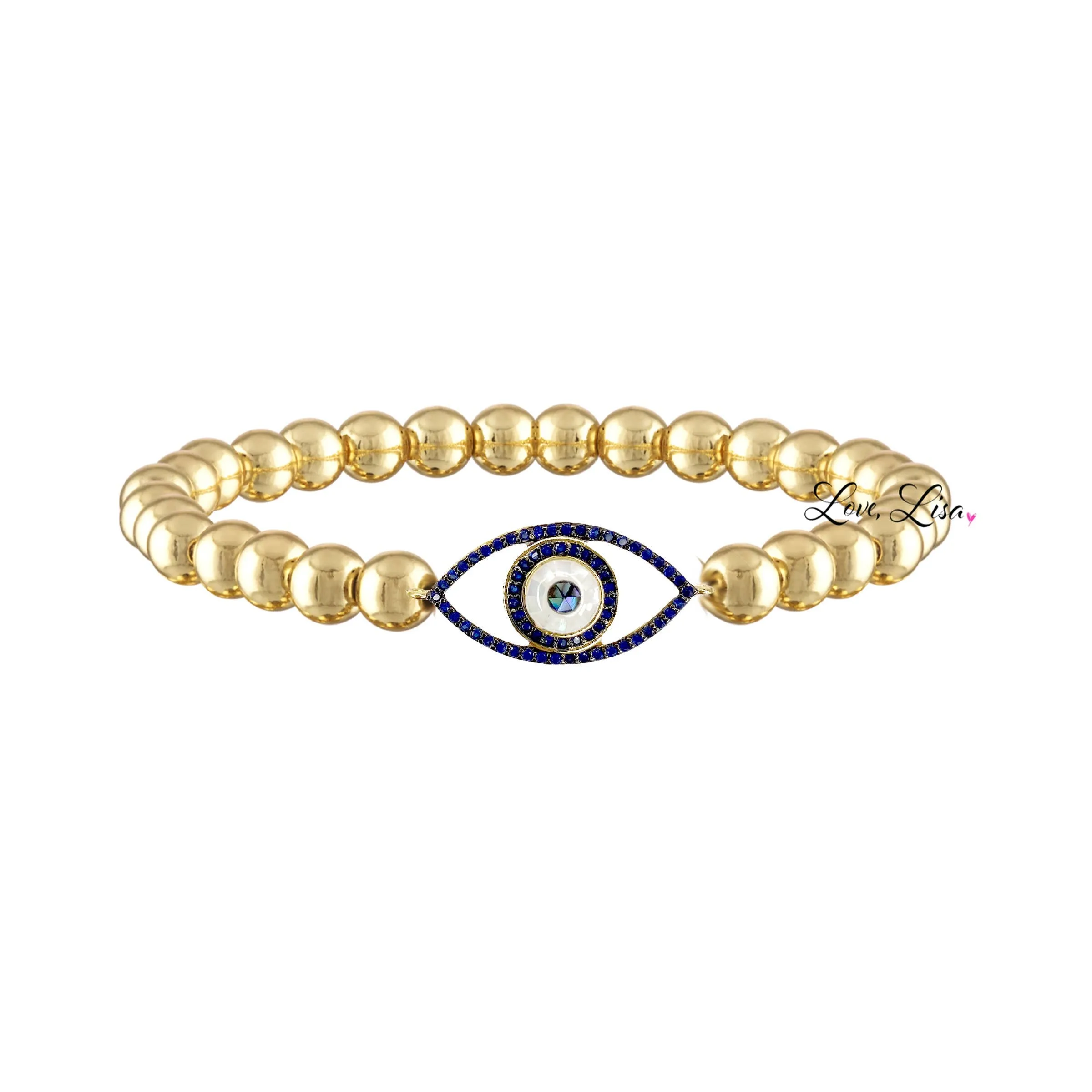 Colorful CZ Evil Eye Bracelet