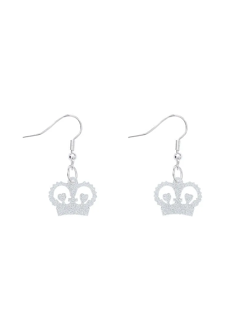 Crown Charm Earrings