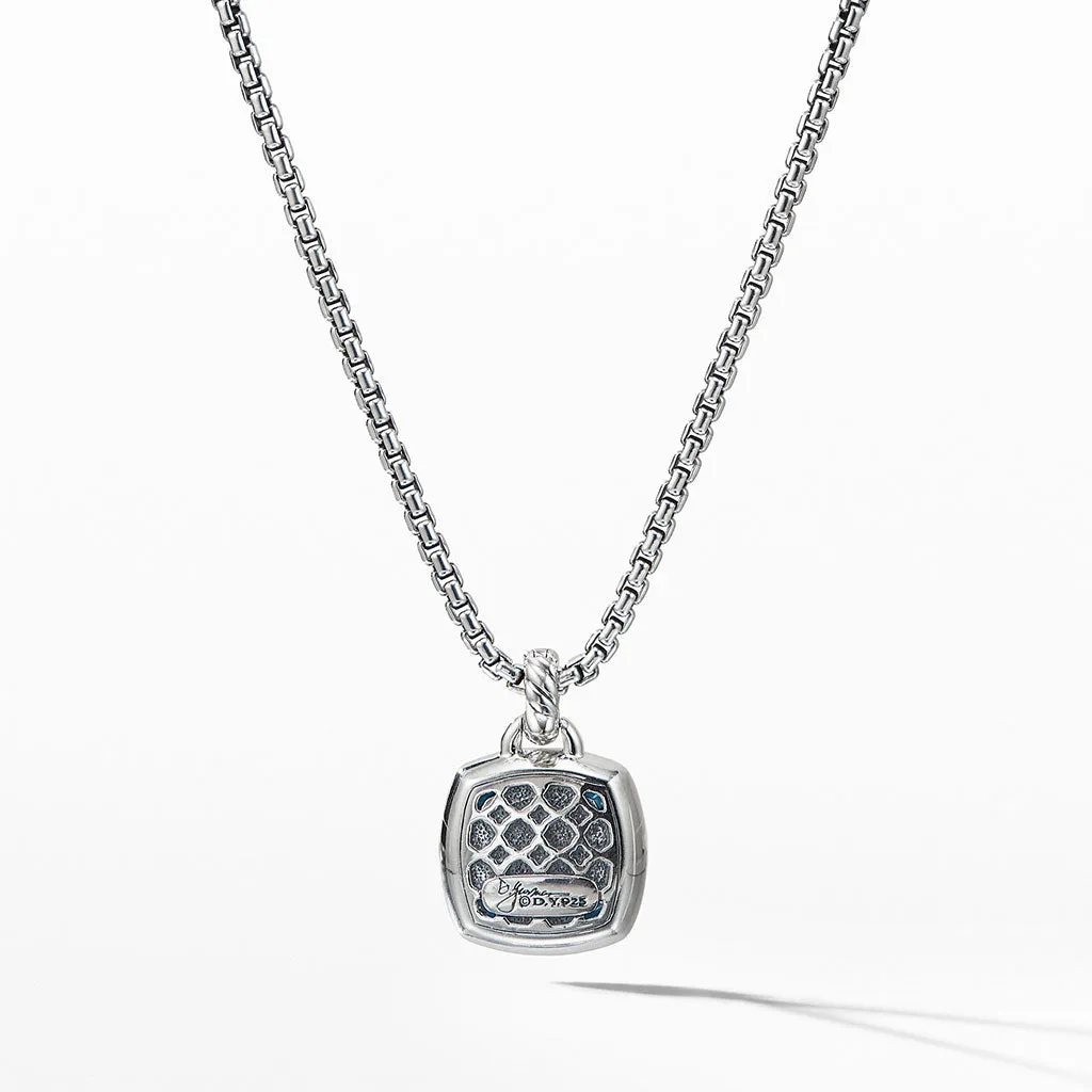 David Yurman Albion Pendant with Blue Topaz and Diamonds