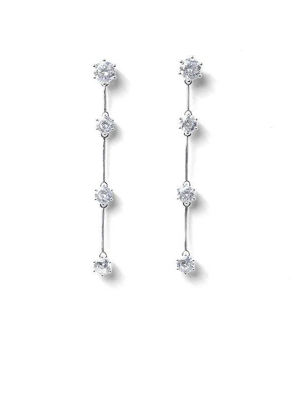 Delia Silver Drop Earrings