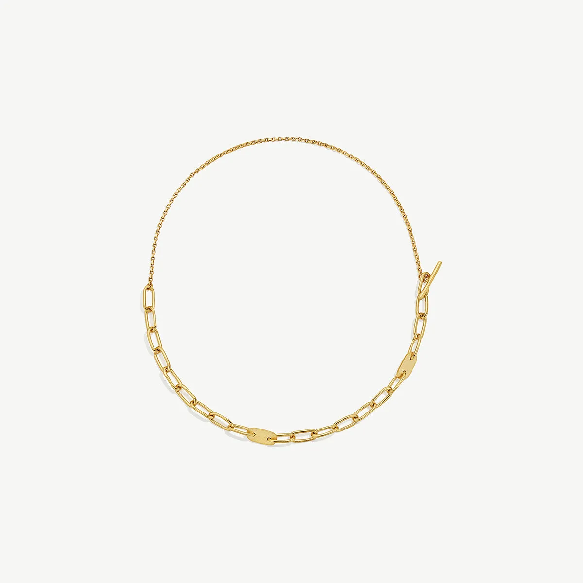 Delicate Ellipse Collar Necklace