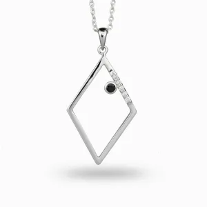 Diamante Necklace: Black Spinel & Diamond