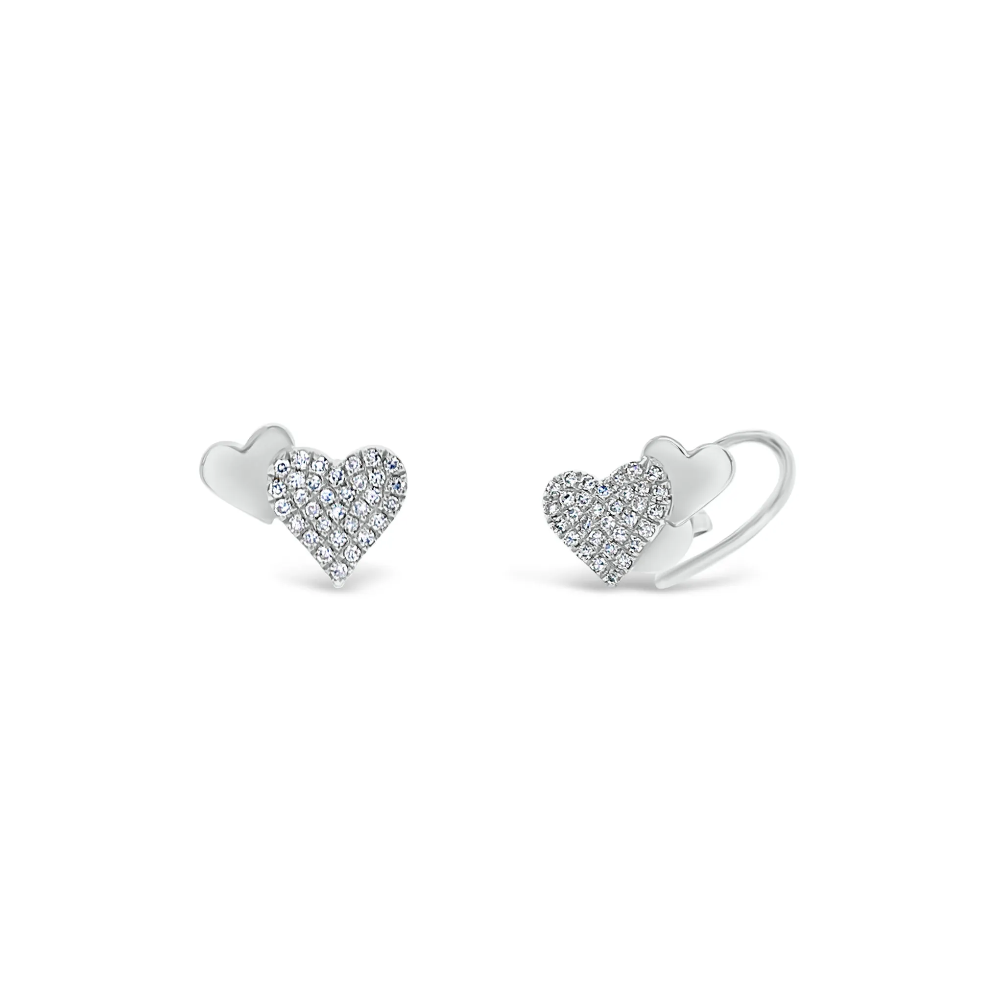 Diamond Double Heart Climbers