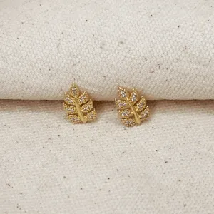 Diamond Leaf Earring