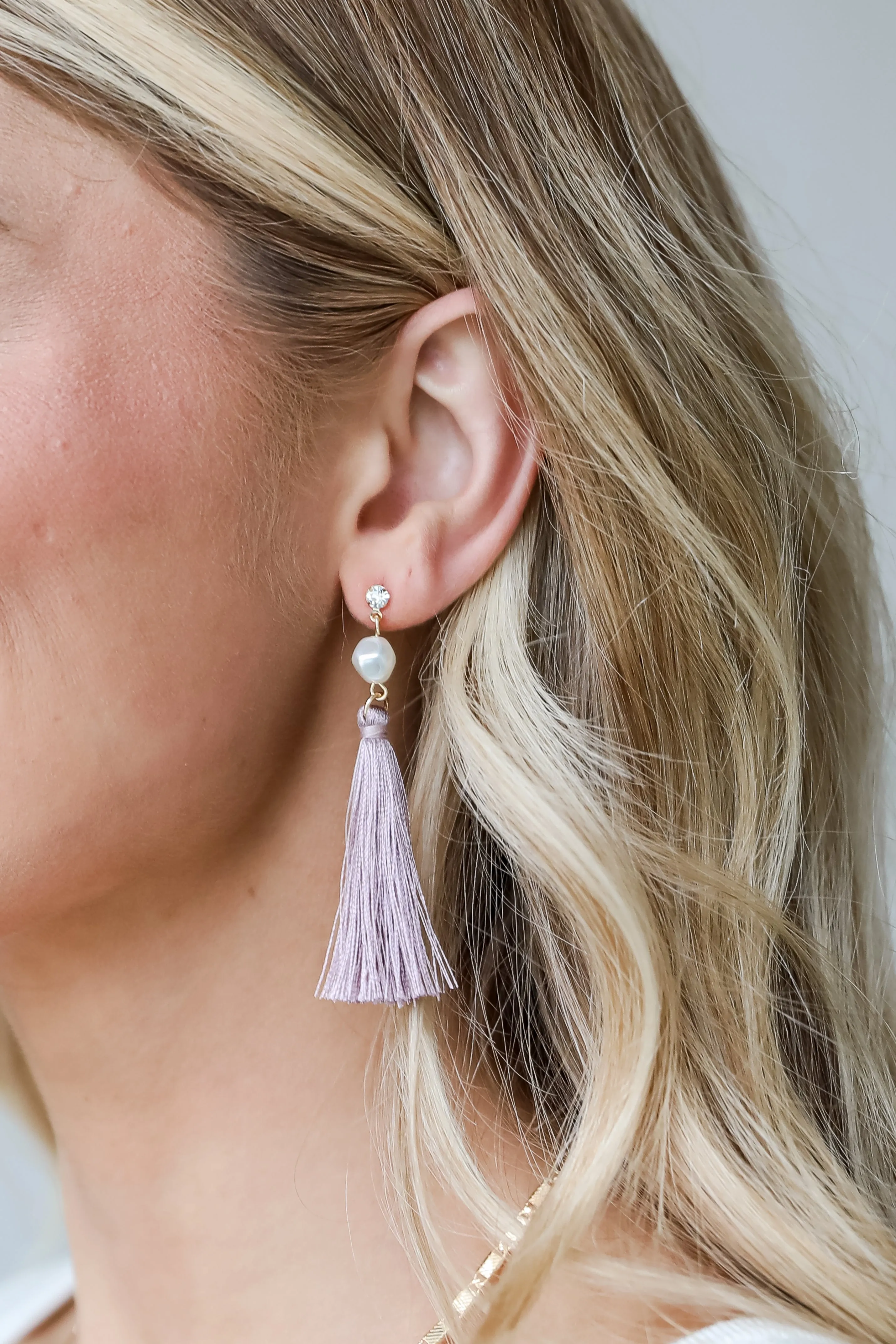 FINAL SALE - Bianca Gold Tassel Earrings