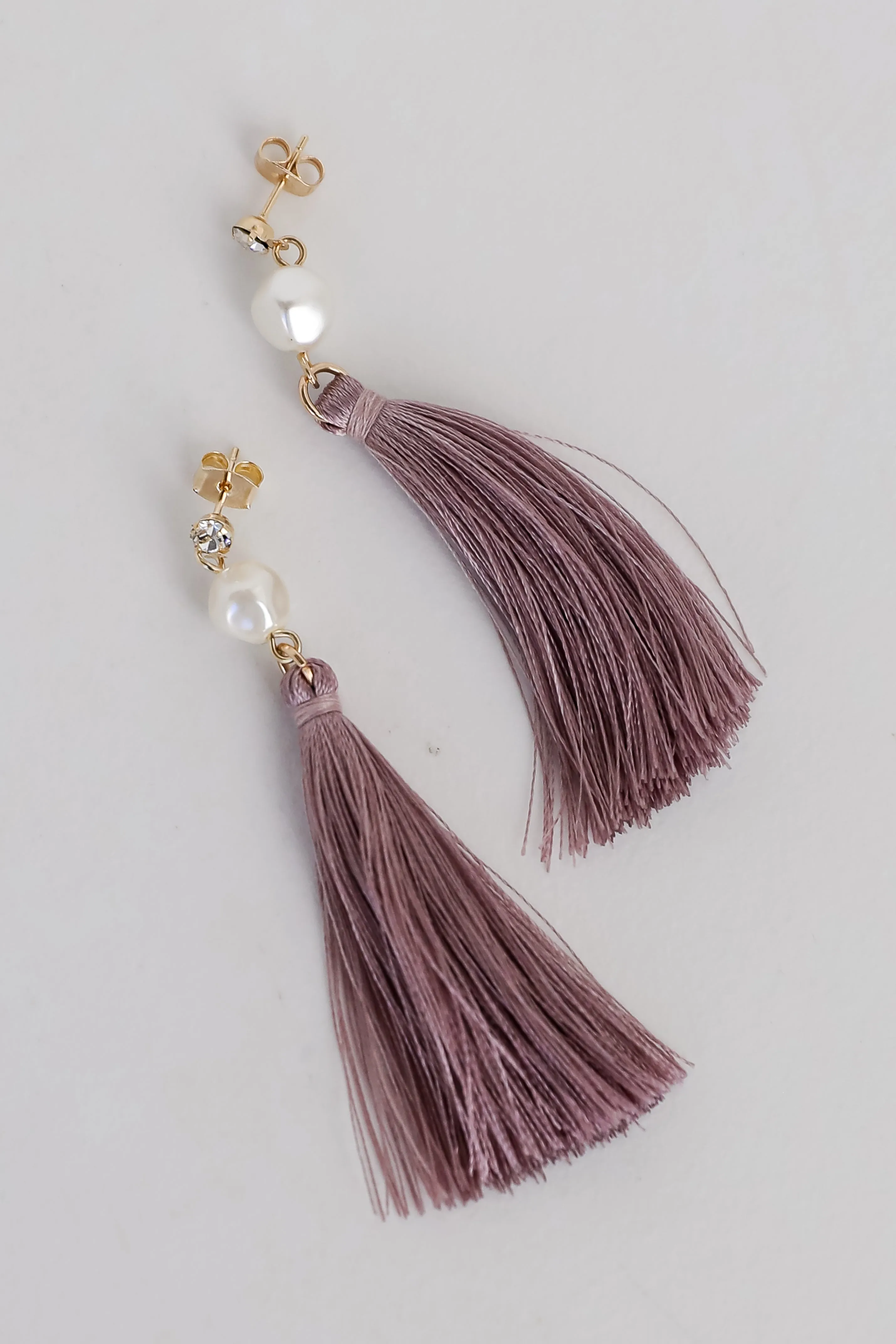 FINAL SALE - Bianca Gold Tassel Earrings