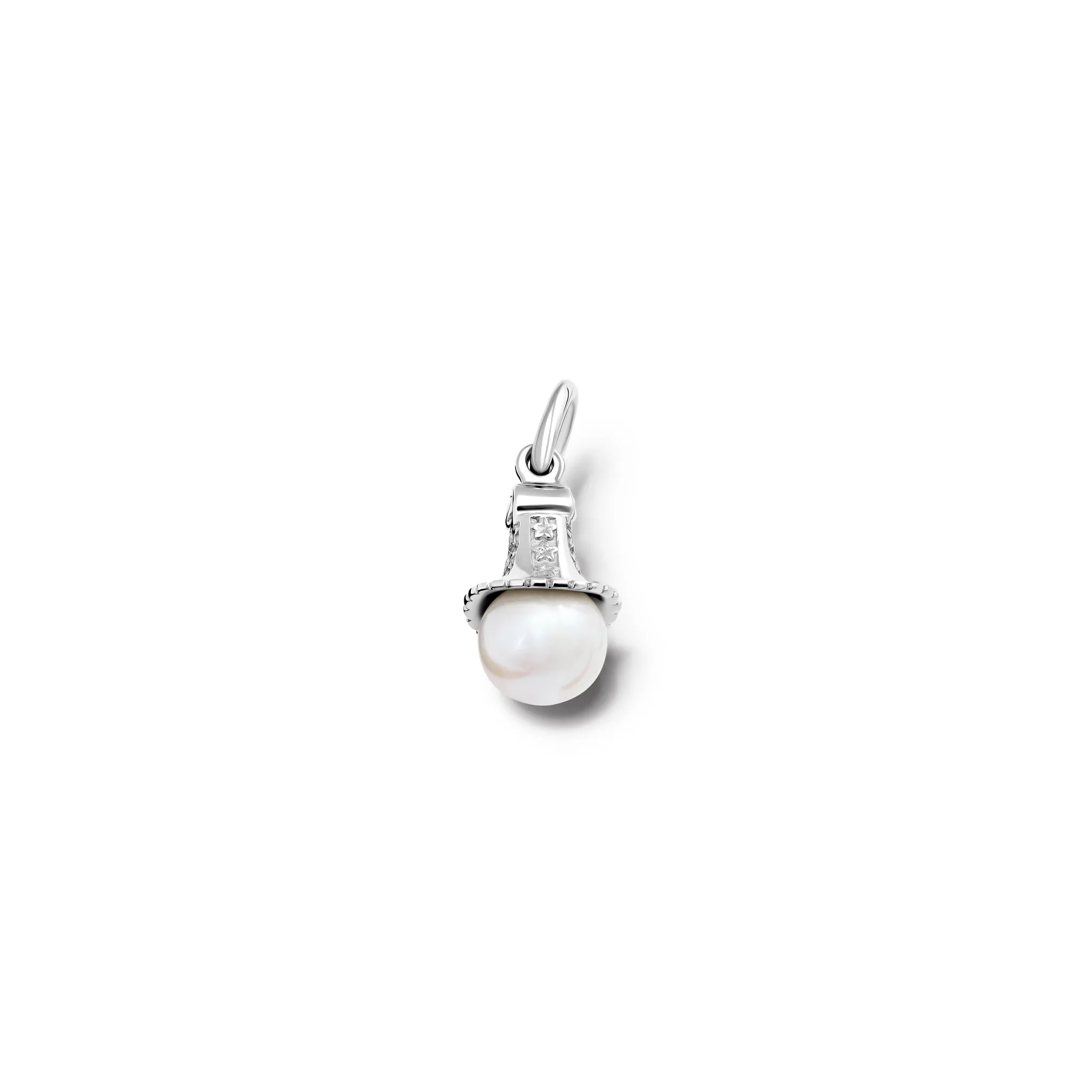 Fouquet Necklace Pendant Silver - Pearl