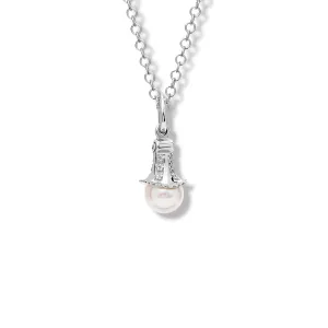 Fouquet Necklace Pendant Silver - Pearl