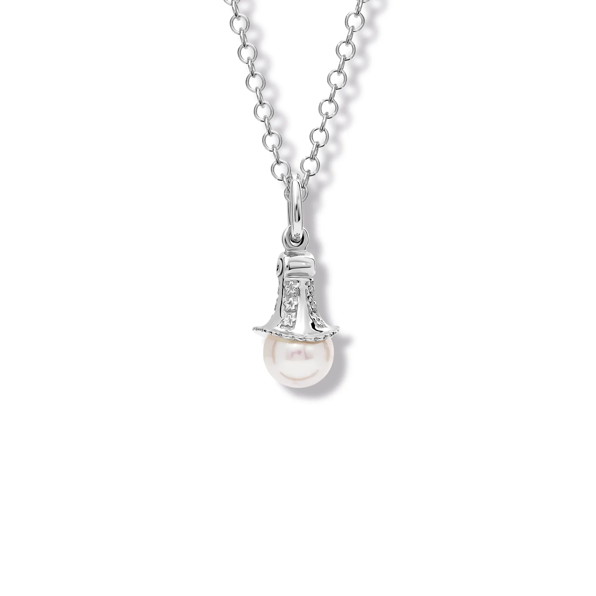 Fouquet Necklace Pendant Silver - Pearl