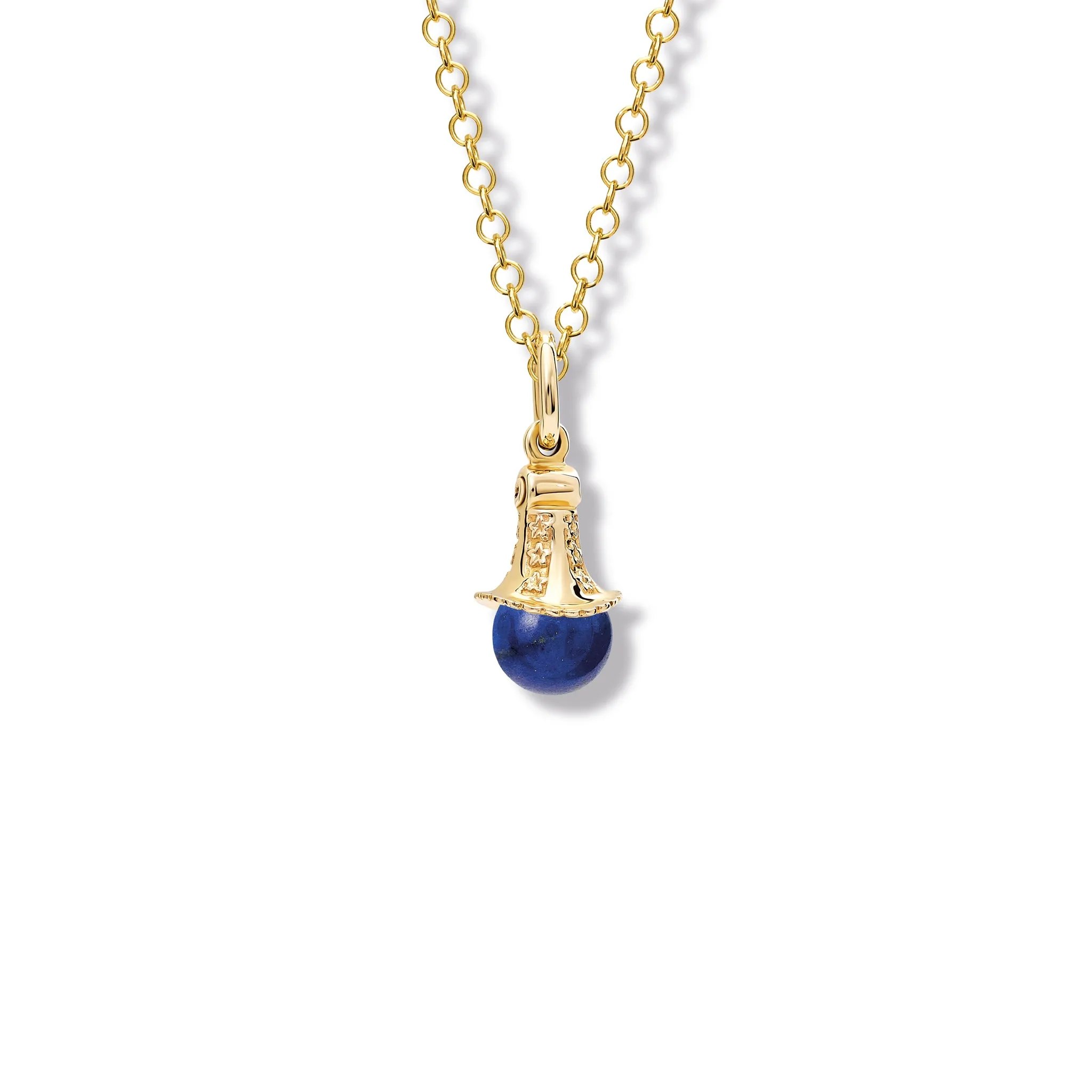 Fouquet Necklace Pendant Yellow Gold - Lapis Lazuli