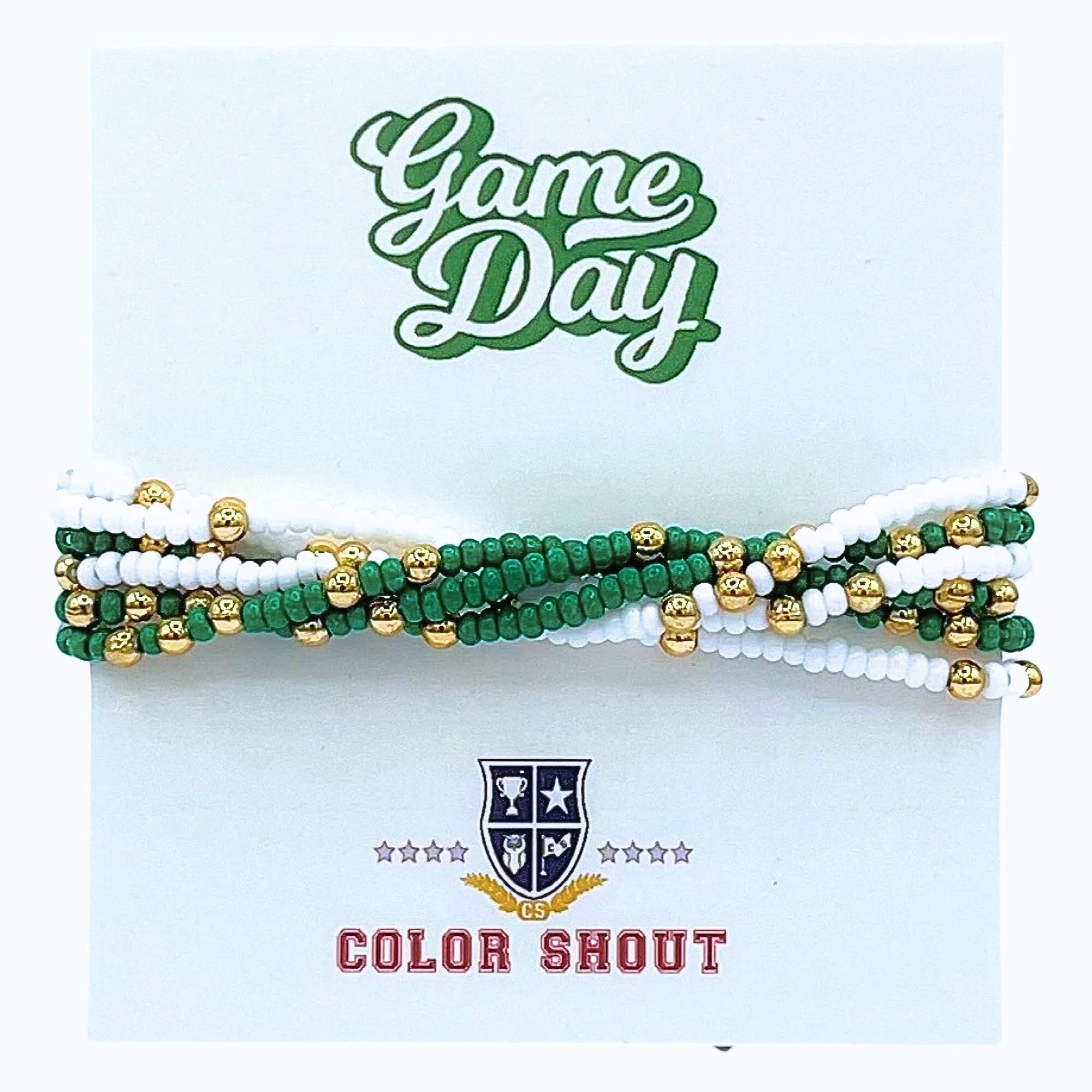 Game Day Team Colors: Set of 6 Stretch Bracelets