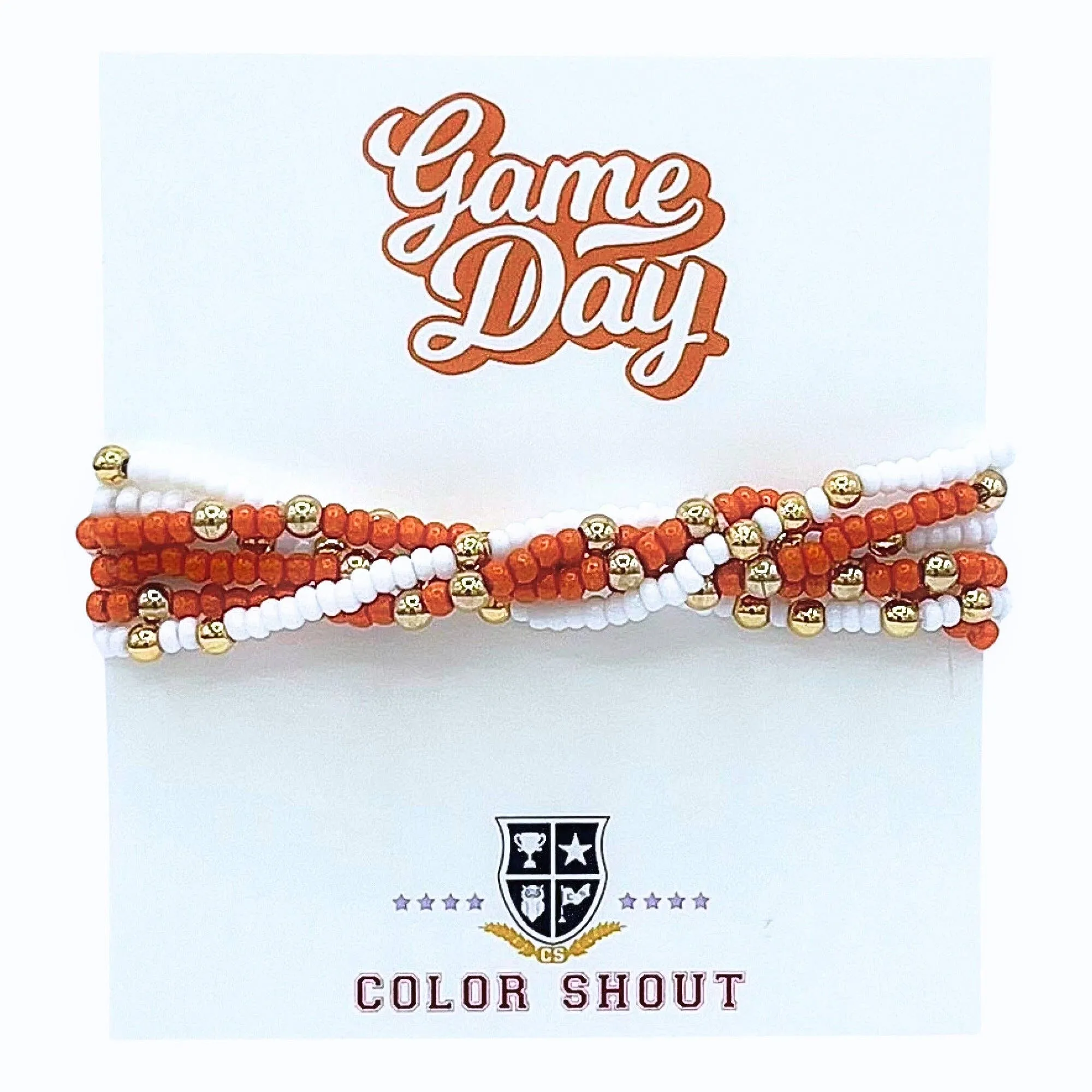 Game Day Team Colors: Set of 6 Stretch Bracelets