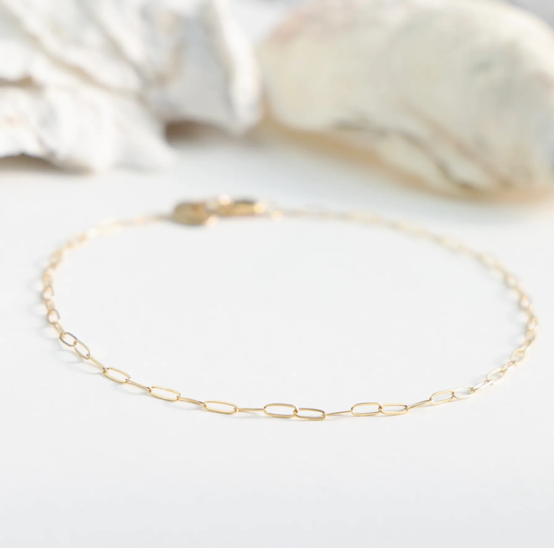 Gold Filled Sesuit Harbor Anklet: Gold Filled