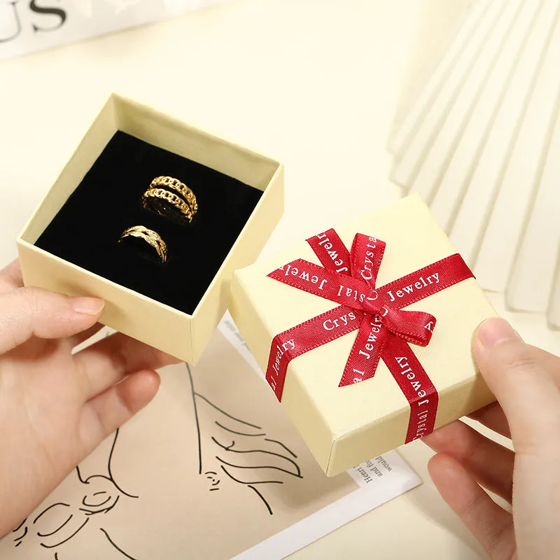 High-end rings and jewelry boxes