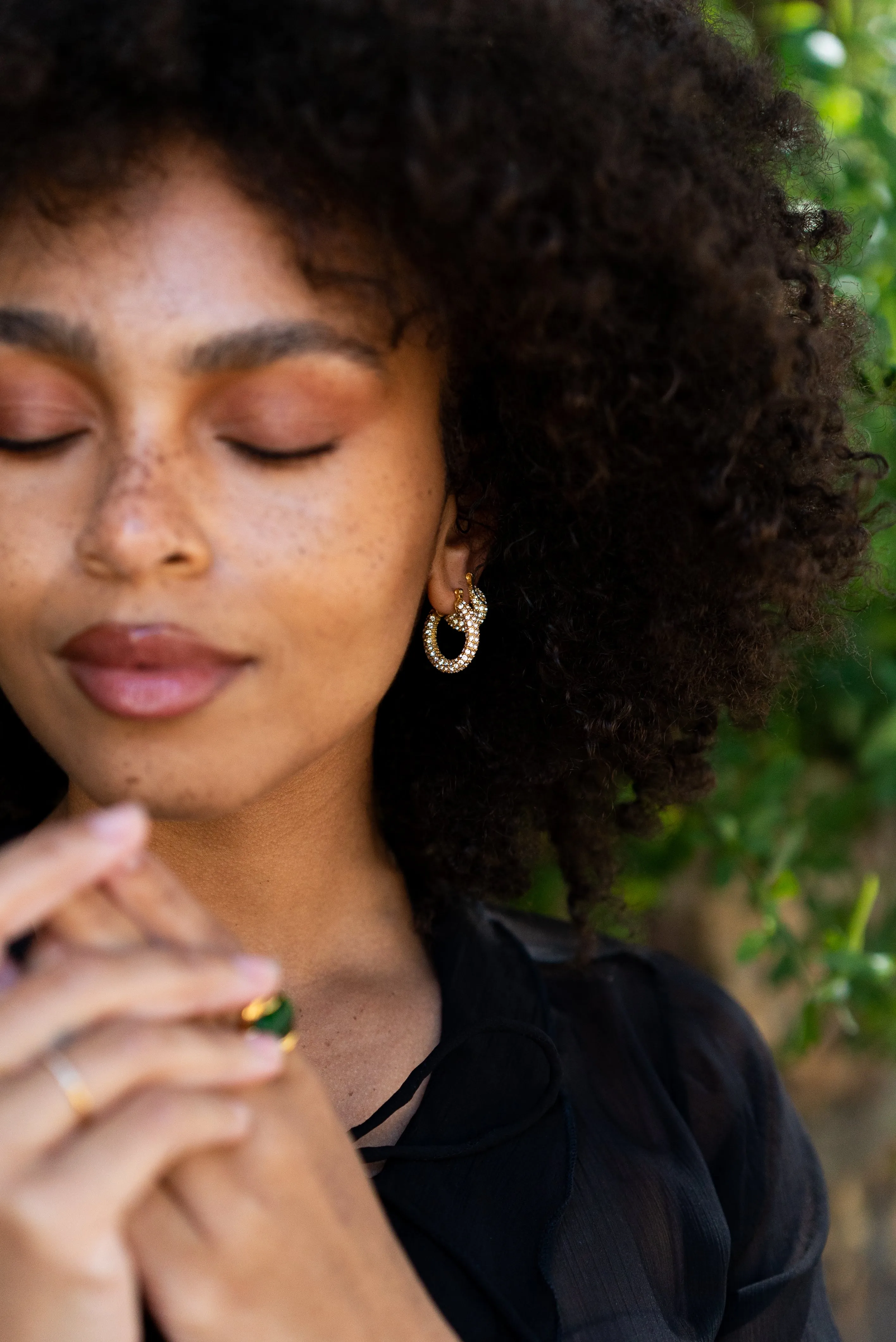 HOLIDAY HOOP EARRINGS