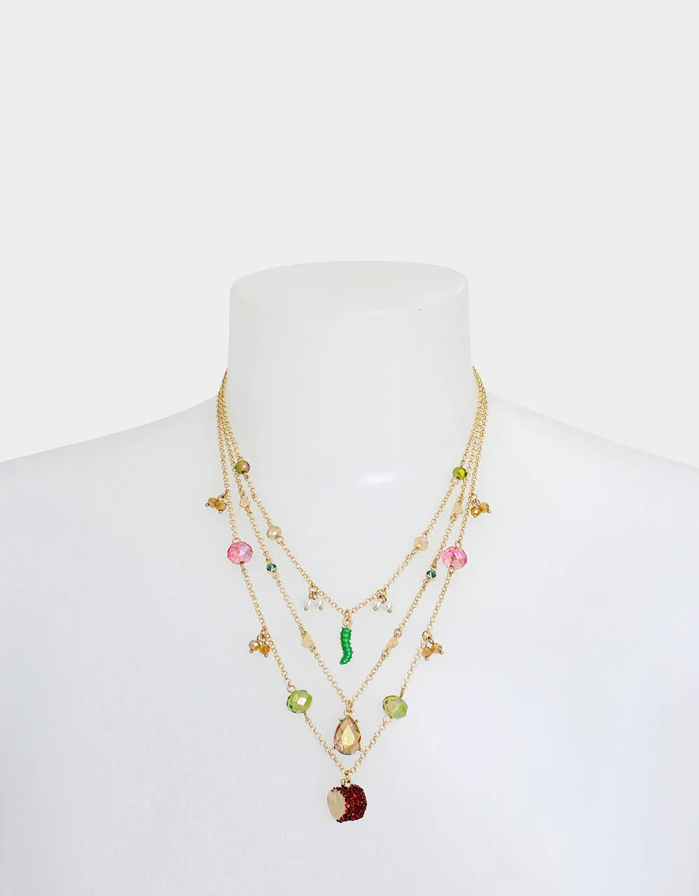 ITS FALL YALL ILLUSION NECKLACE MULTI