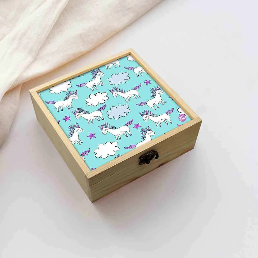 Jewellery Box Wooden Jewelry Organizer -  Unicorn Cloud